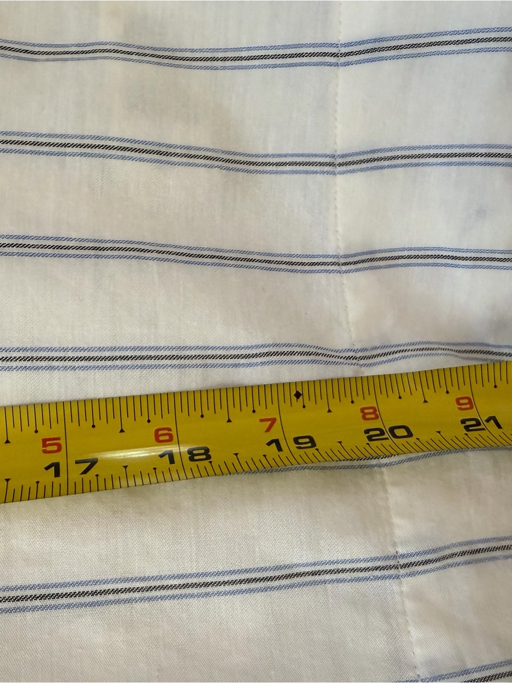 Cloth & Stone; Anthropolgie White and Blue Striped relaxed Cotton Boxy Top XL - Picture 12 of 13